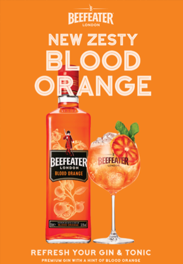 Beefeater Gin with a hint of Blood orange at Paul Geaney's Bar & Restaurant Dingle