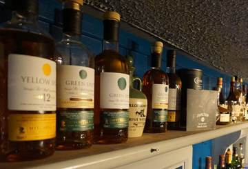 Selection of Yellow and Grenn spot Whiskey at Paul Geaney's Bar & Restaurant Dingle Wild Atlantic Way